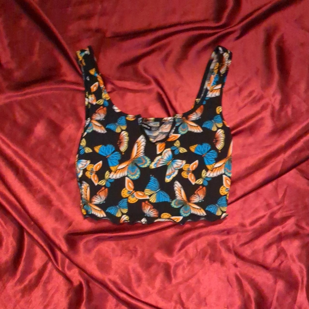 Butterfly Print Women's Top